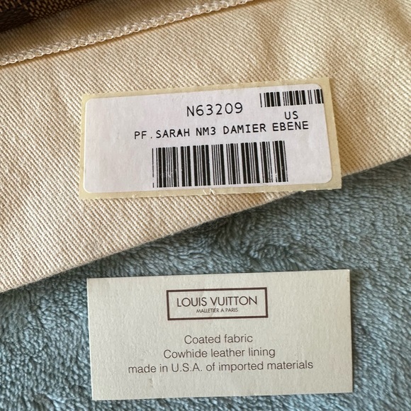 Louis Vuitton damier ebene Sarah wallet - Picture 8 of 16